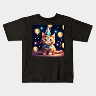 Cool cat art Kids T-Shirt